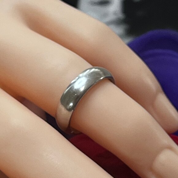 Wedding Band Ring Sterling Mexico Art Vintage 5 gr weight  size 5 - Picture 1 of 3